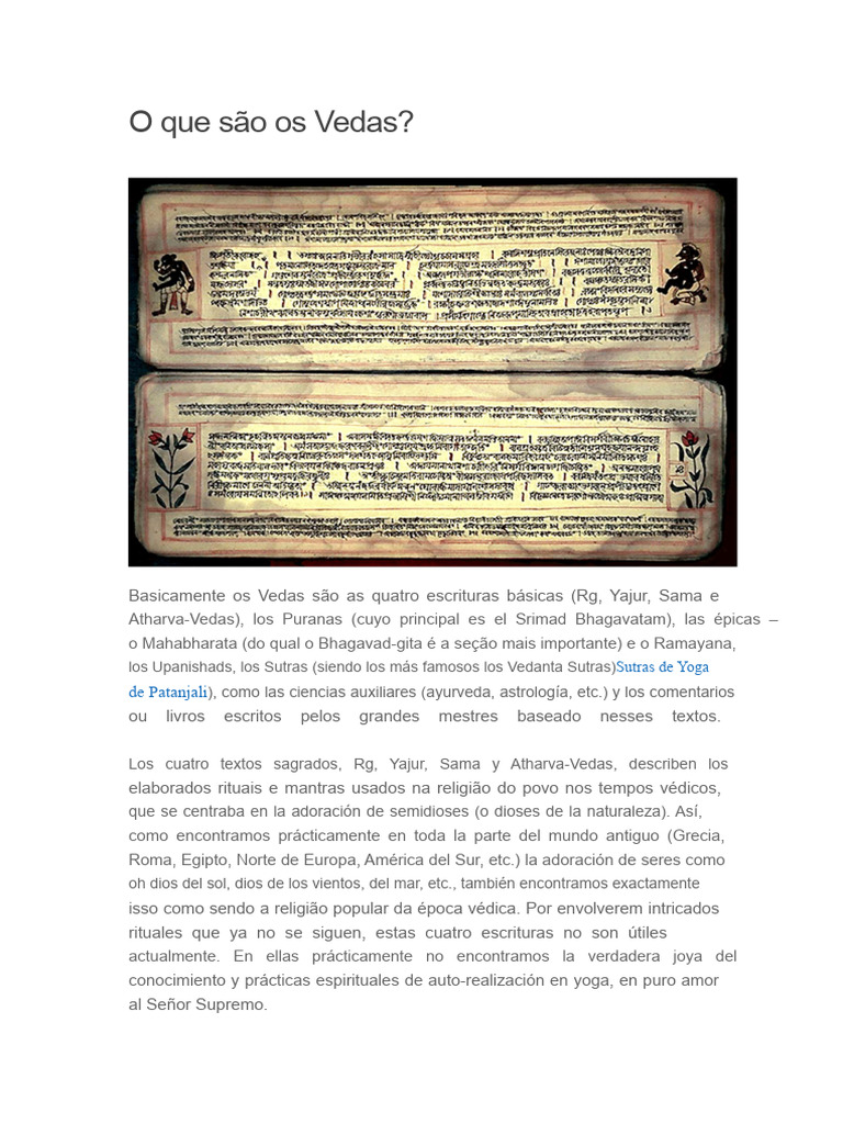 Introducción a los Vedas y su Filosofía | PDF | Vedas | Yoga