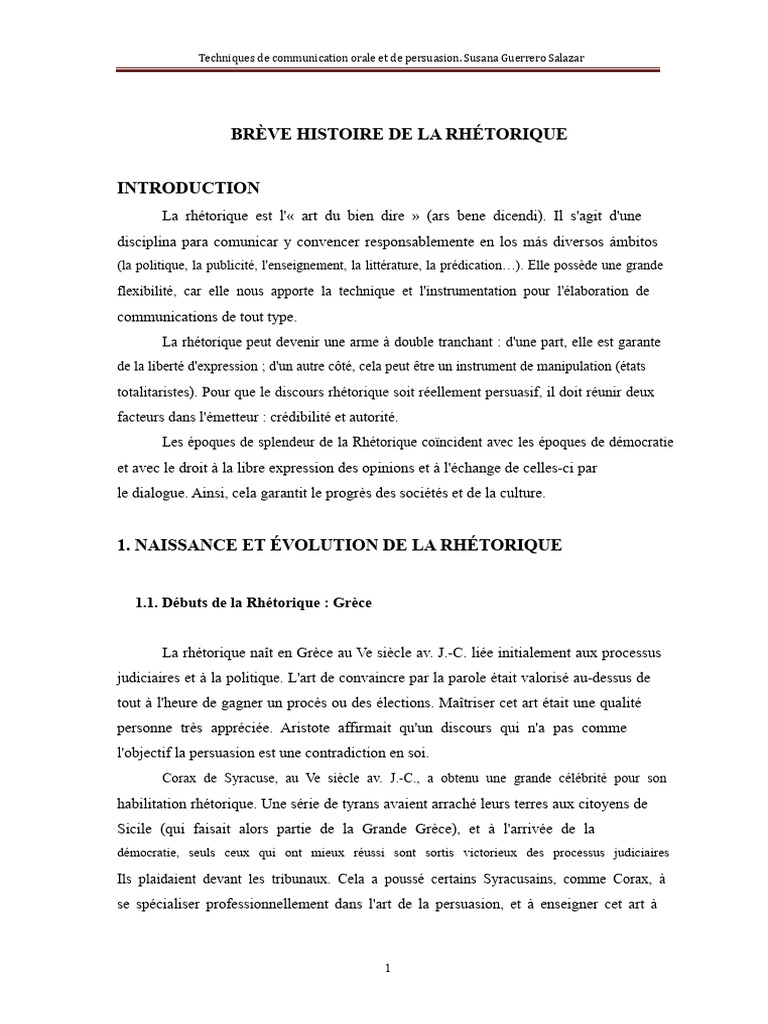 Histoire et techniques de la rhétorique | PDF | Rhétorique | Platon