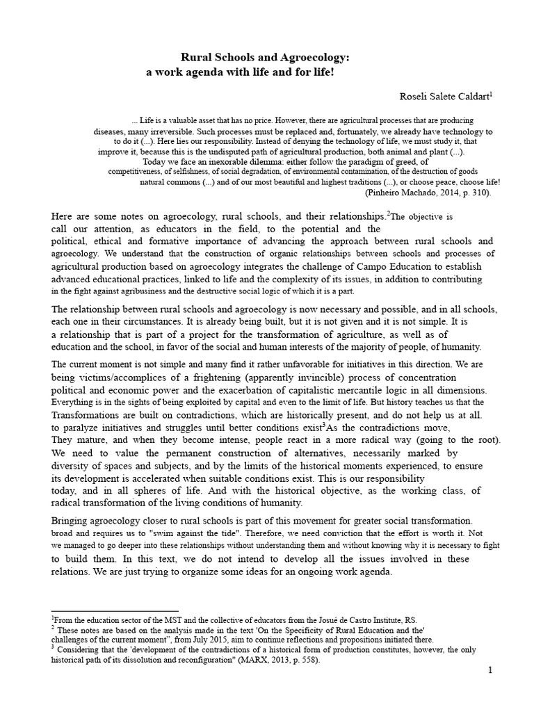 Field Schools and Agroecology Roseli Feb16 (1) | PDF | Agroecology ...