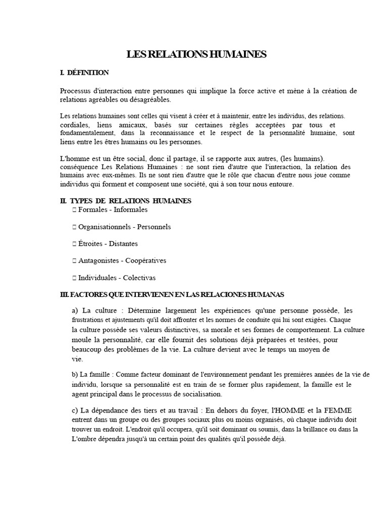 Comprendre les relations humaines | PDF | Allaitement | Tolérance
