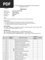 Lesson Plan - Signals & Systems 2012