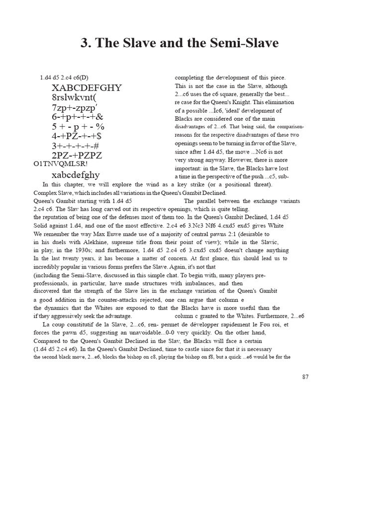 Understanding the Slav and Semi-Slav Openings | PDF | Chess Openings ...