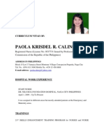 CV (New) - Paola Krisdel R. Calinog