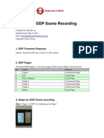 Manual For DDP Scene Recording