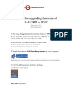 The Way of Upgrading Firmware of Z-Audio or RSIP