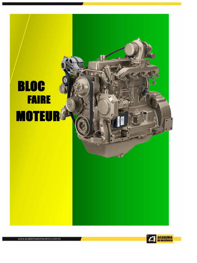 Montage et démontage du bloc de cylindres | PDF | Piston | Machines ...