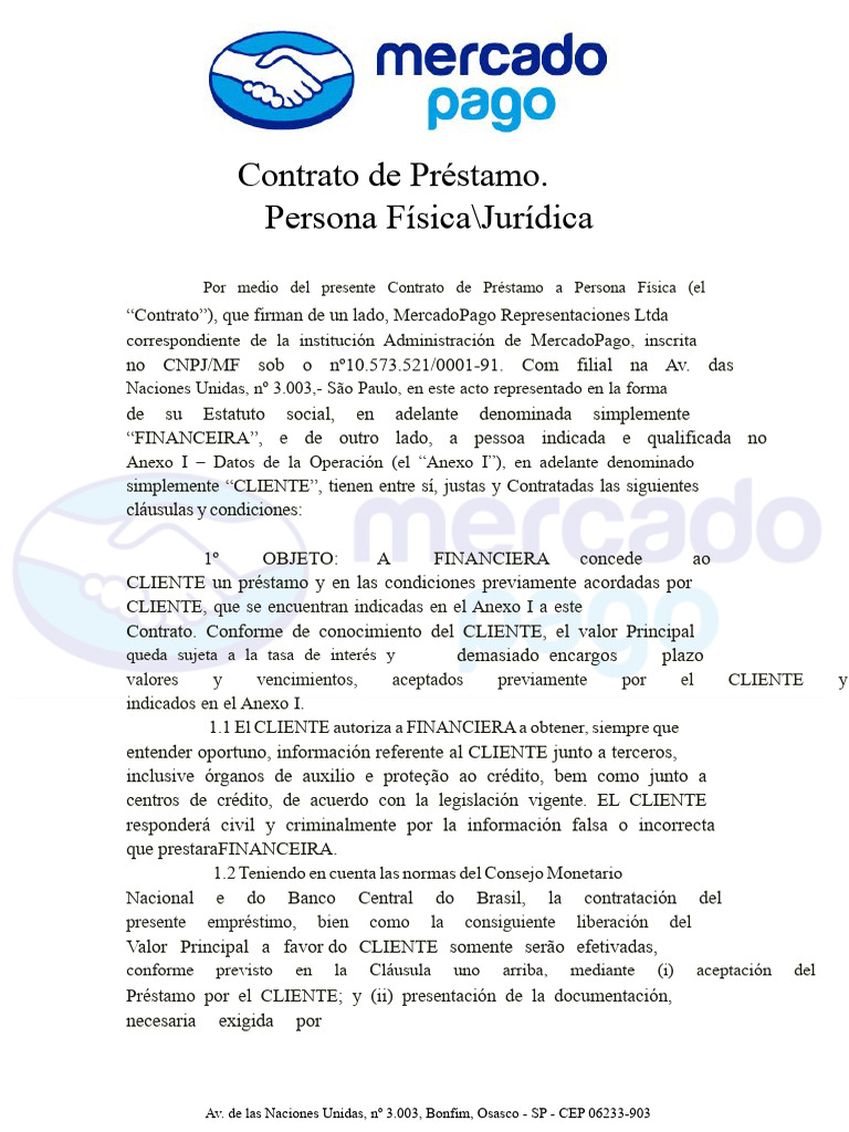 Contrato de Préstamo a Persona Física | PDF | Crédito | Finanzas y dinero