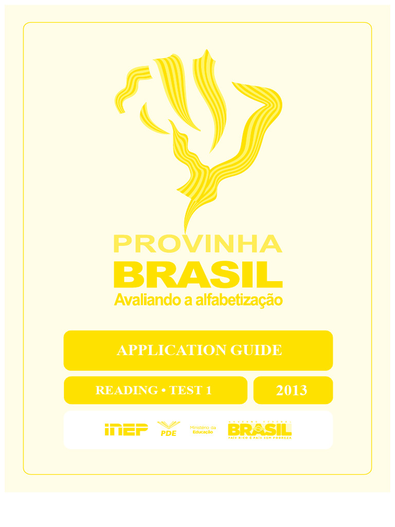 Brazil Test LP 2013 Test 1 | PDF | Syllable | Question
