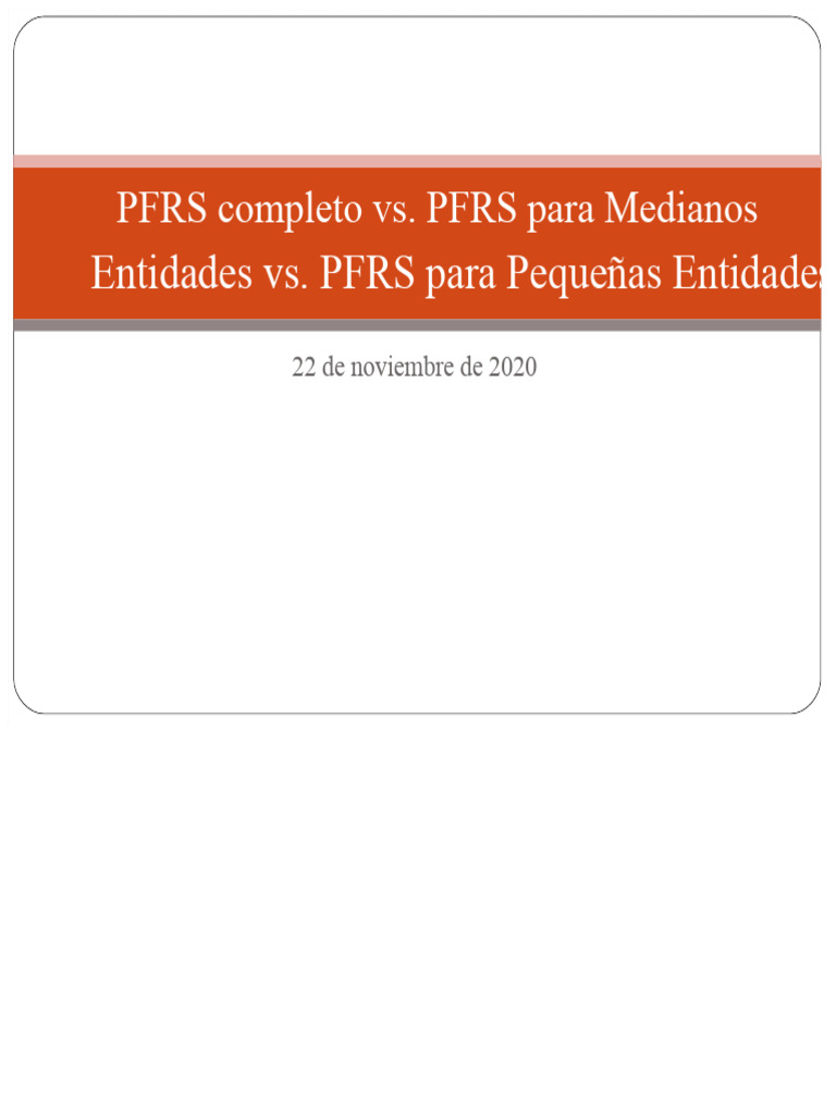 PFRS Completo - PFRS para Entidades Medianas y PFRS para Entidades ...