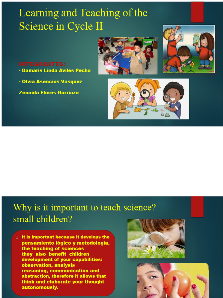 Learning and Teaching Science in Cycle | PDF