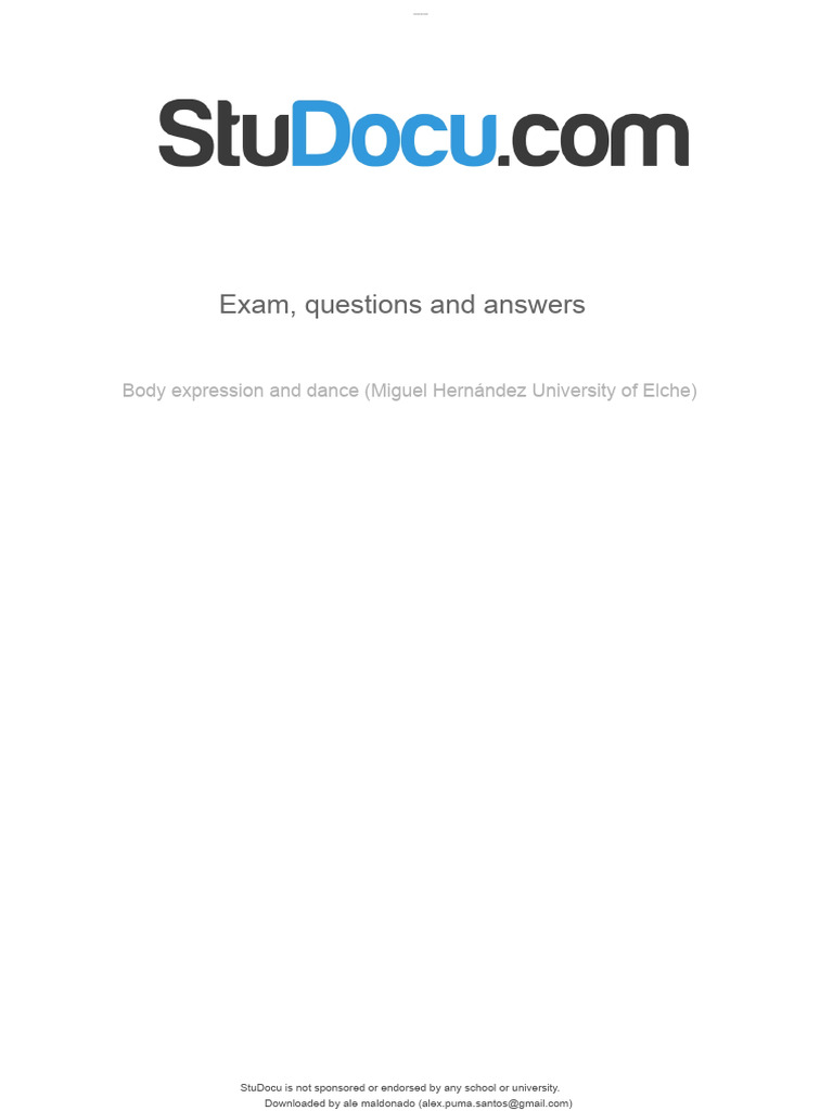 exam-questions-and-answers | PDF | Body Language | Nonverbal Communication