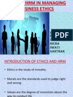 Role of HRM in Managing Business Ethics