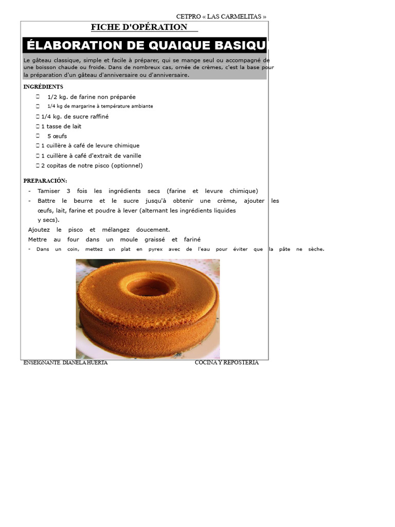 Recettes de Gâteaux Classiques et Variés | PDF | Chocolat | Meringue
