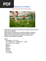 Mathematics in Football Explained | PDF | Mathematics