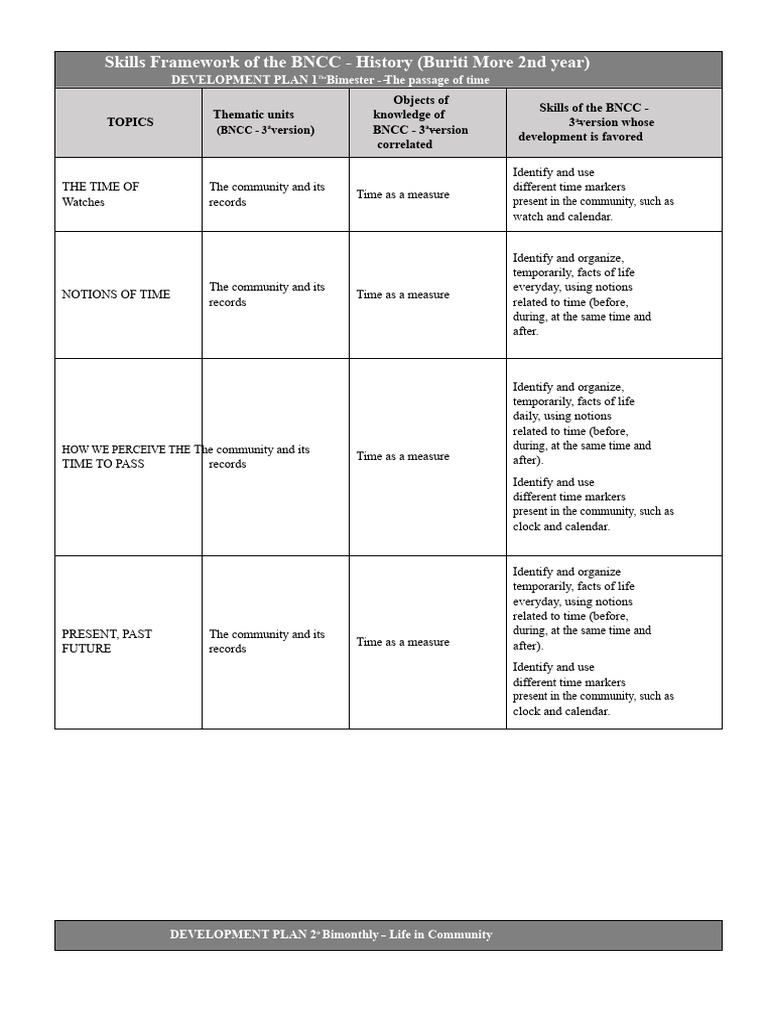 BNCC History Skills Framework Guide | PDF | Cognition | Social Psychology