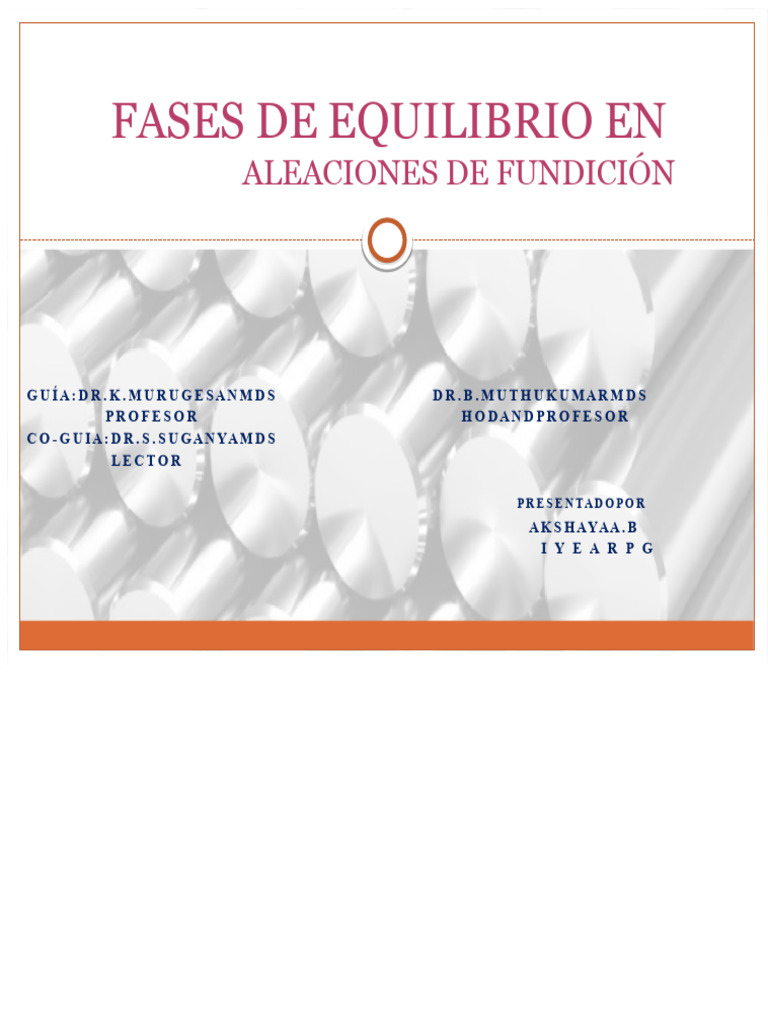 Fases de Equilibrio en Aleaciones de Fundición | PDF | Aleación | Fase ...