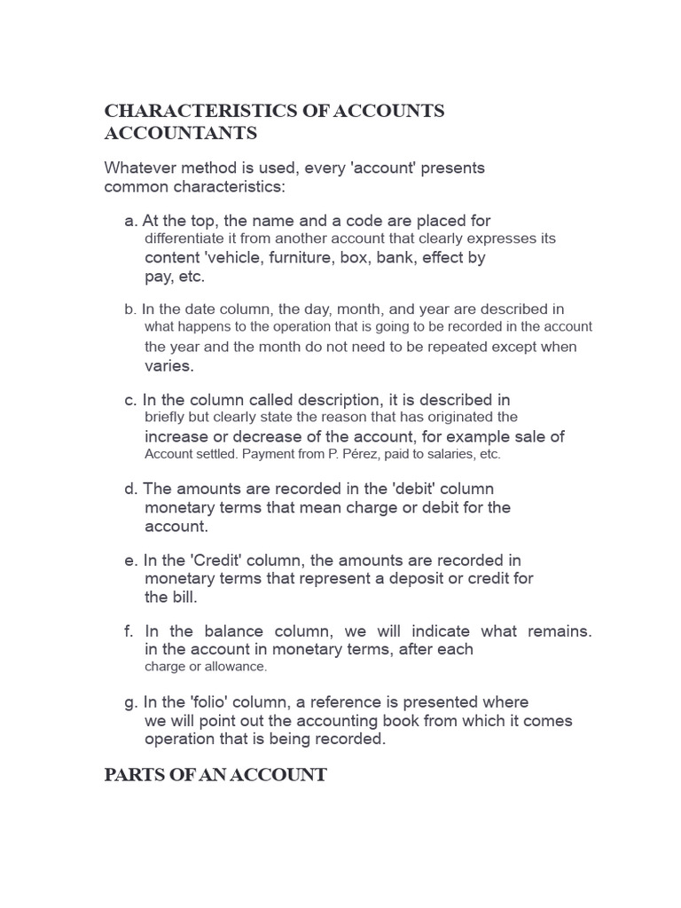 Understanding Accounting Account Types | PDF | Debits And Credits ...
