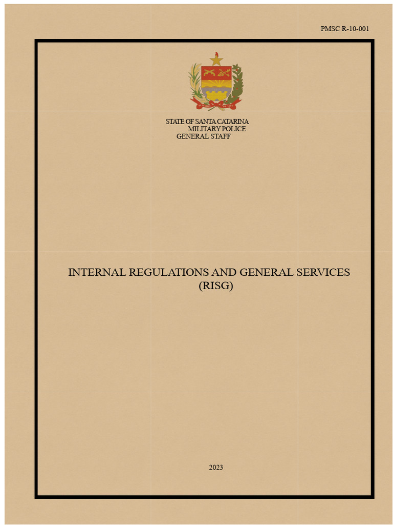 R 10.001 - Risg-1 | PDF | Police | Military Police
