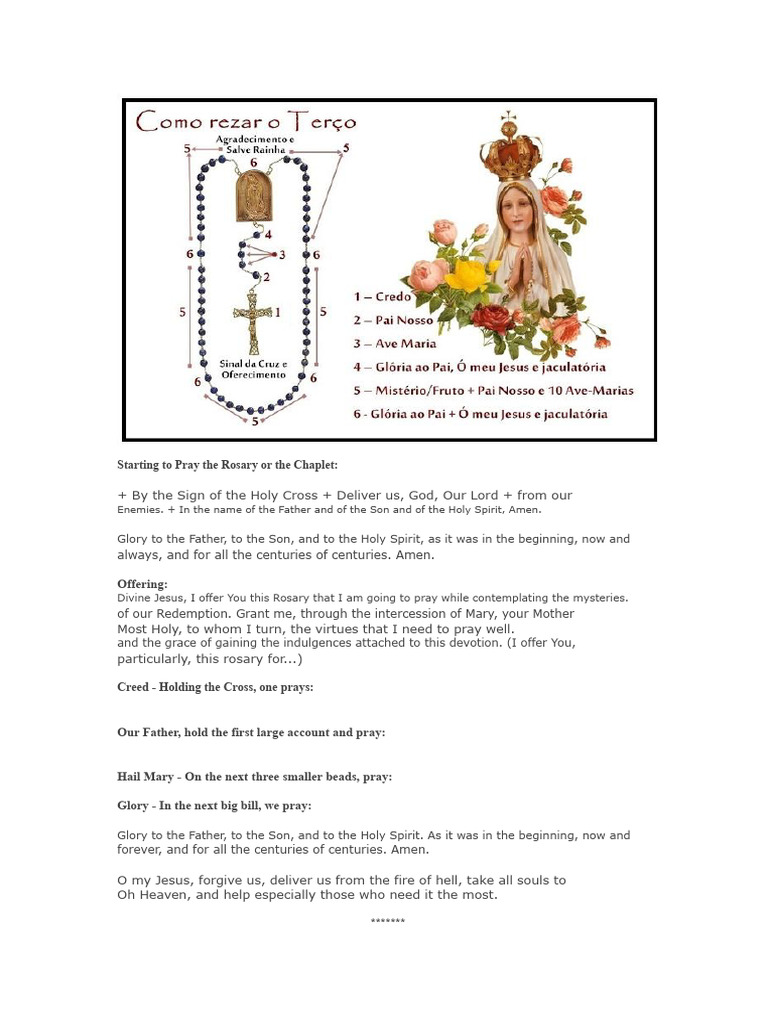 How to Pray the Rosary Guide | PDF | Rosary | Mary, Mother Of Jesus