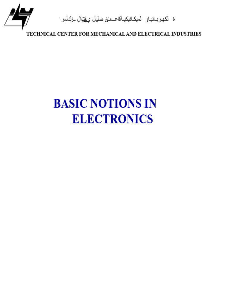 Basics of Electronics Components Guide | PDF | Field Effect Transistor ...