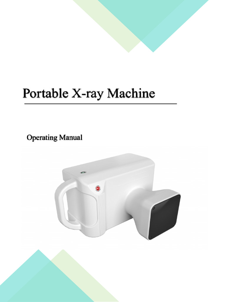 In-560E Portable X Ray Machine Manual - ICEN | PDF | X Ray | Radiation ...