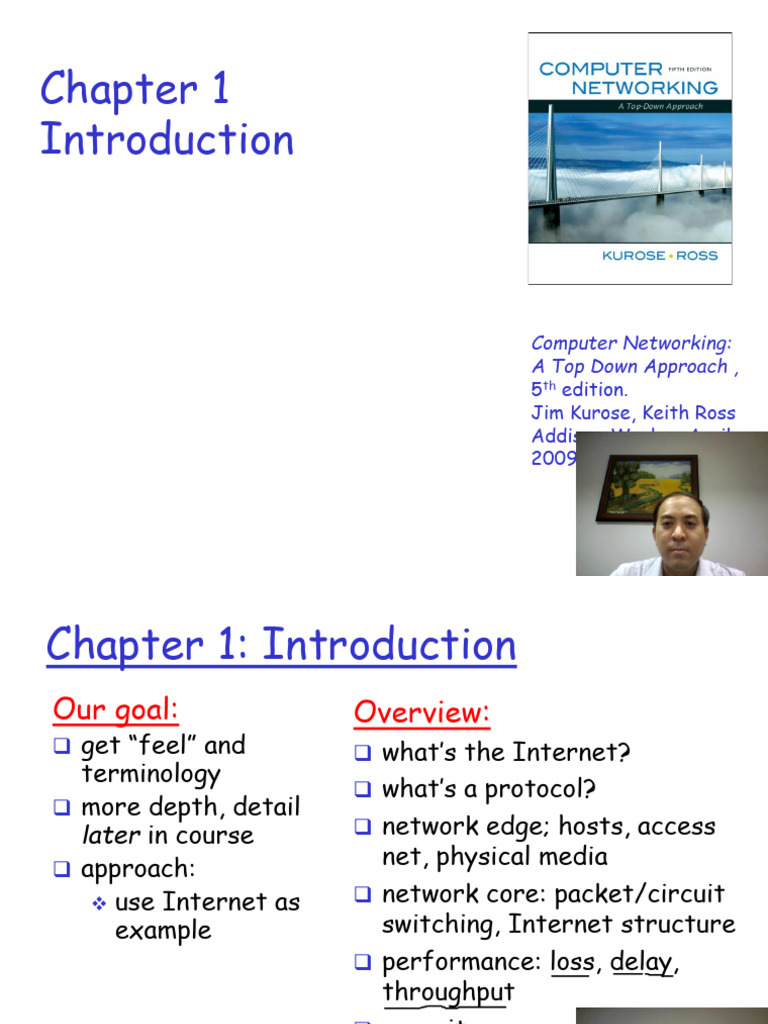 Chapter1 Introduction OL10min | PDF | Computer Network | Internet