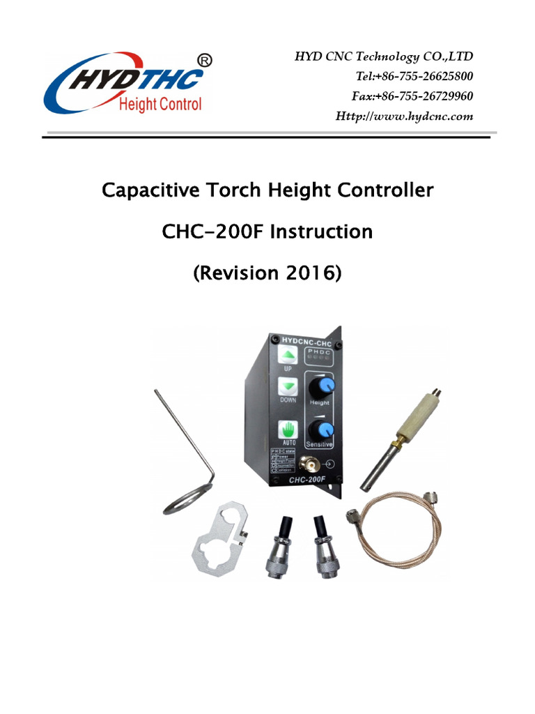 CHC-200F Capacitive Torch Height Controller | PDF | Switch | Electrical ...