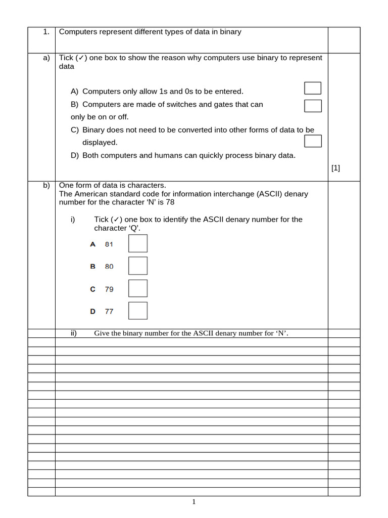 Understanding Binary Data Representation | PDF