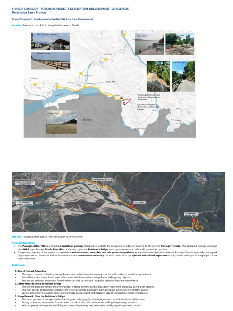 Sharda Corridor Project Proposals Overview | PDF | Tourism | Infrastructure