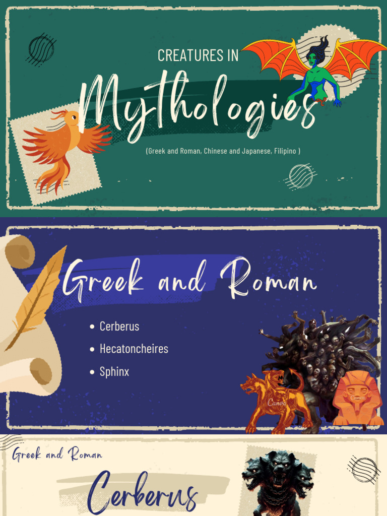 Mythical Creatures Across Cultures | PDF | Sphinx