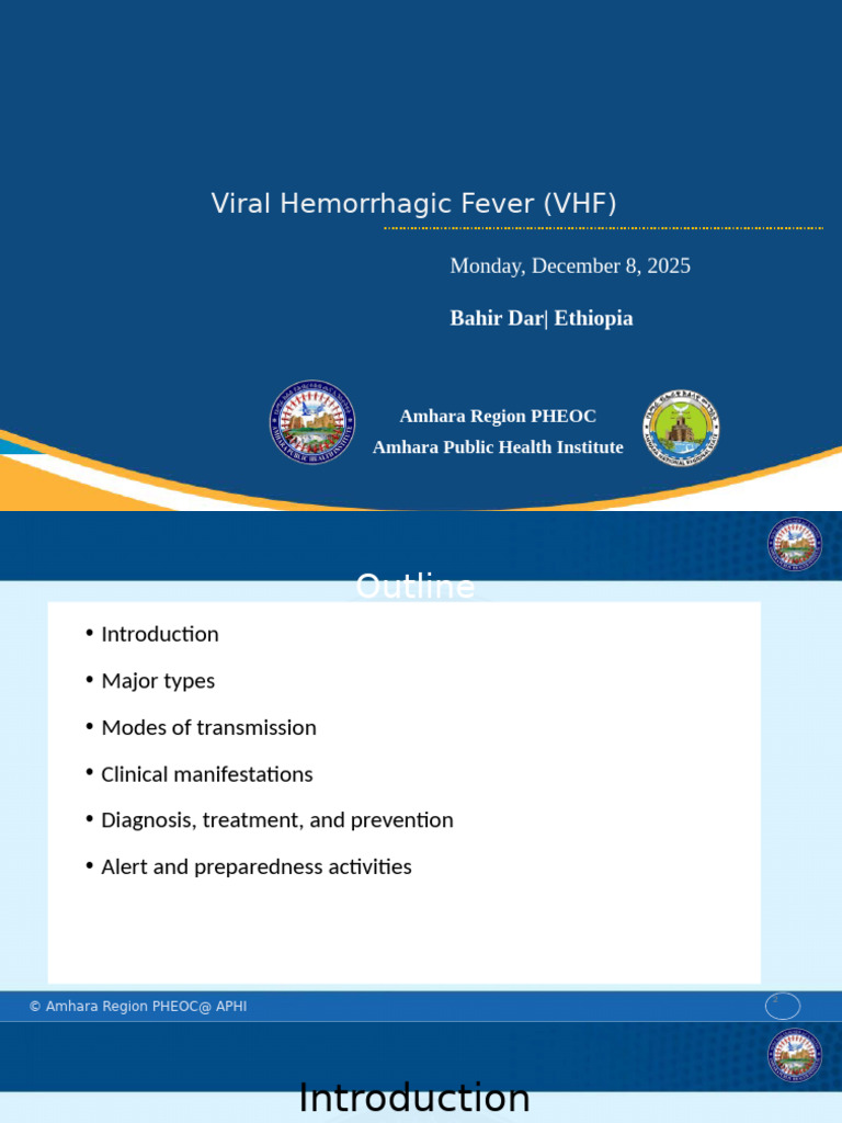VHF Orrientation - Updated | PDF | Medical Specialties | Diseases And ...