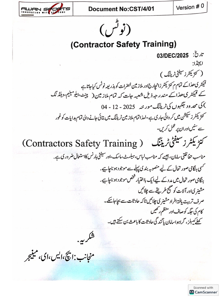 Contractor Safety | PDF