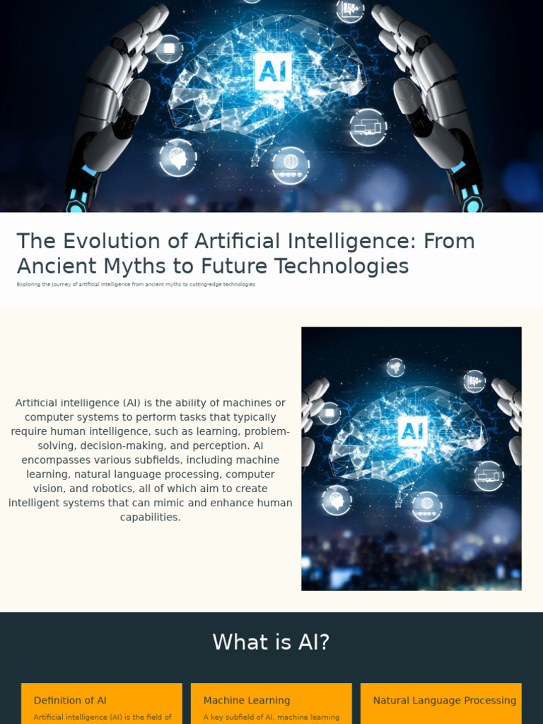 AI Evolution: Myths to Modern Tech | PDF | Artificial Intelligence ...