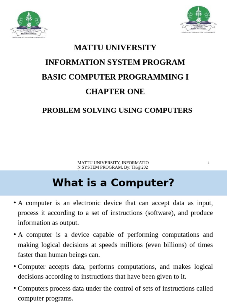 Computer Programming Basics Guide | PDF | Computer Data Storage ...