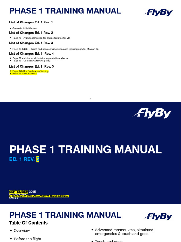 Phase 1 Flight Training Manual Ed. 5 | PDF | Runway | Flight Control ...