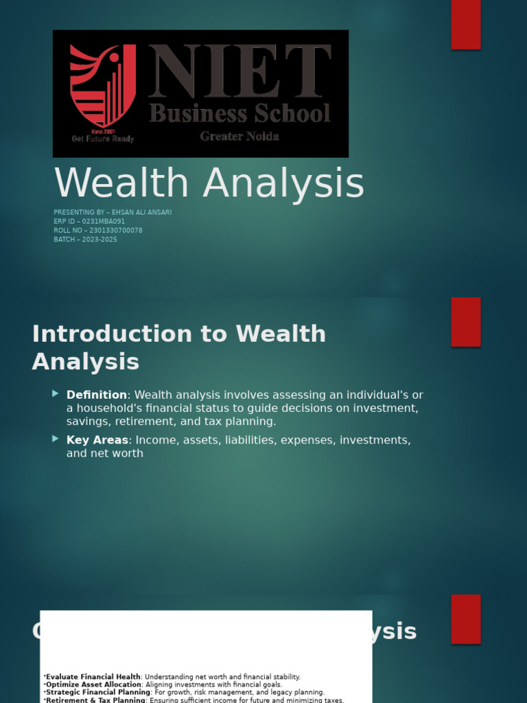 Comprehensive Wealth Analysis Guide | PDF