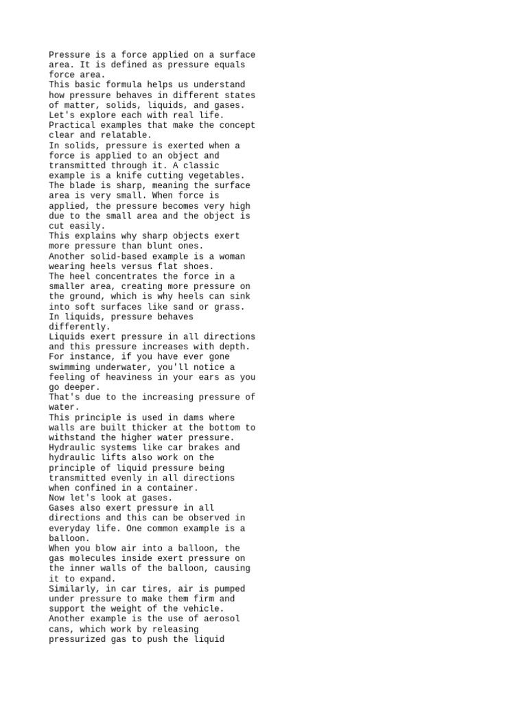 (English (Auto-Generated) ) Everyday Pressure - Solids, Liquids, Gases ...