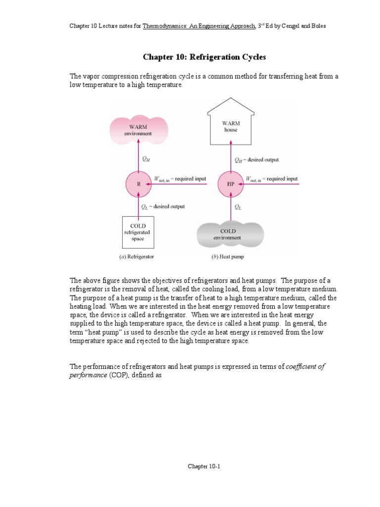 Refrigeration Cycles in Thermodynamics | PDF | Technology & Engineering
