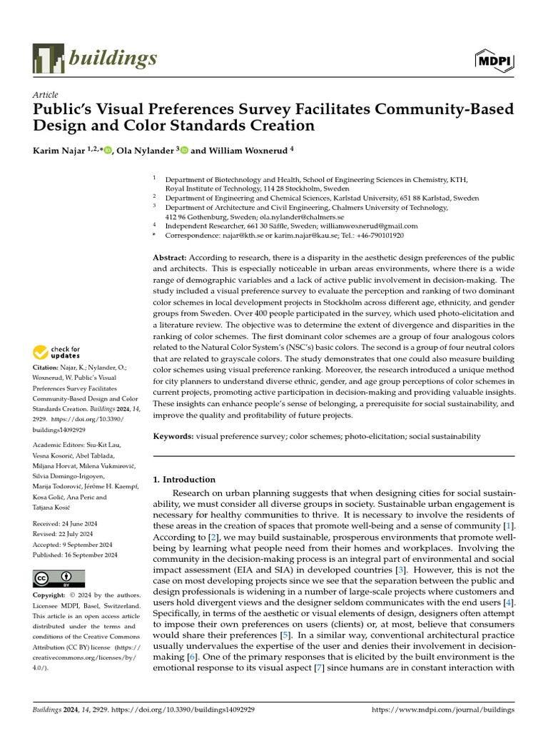 Public’s Visual Preferences Survey Facilitates Community-Based | PDF ...