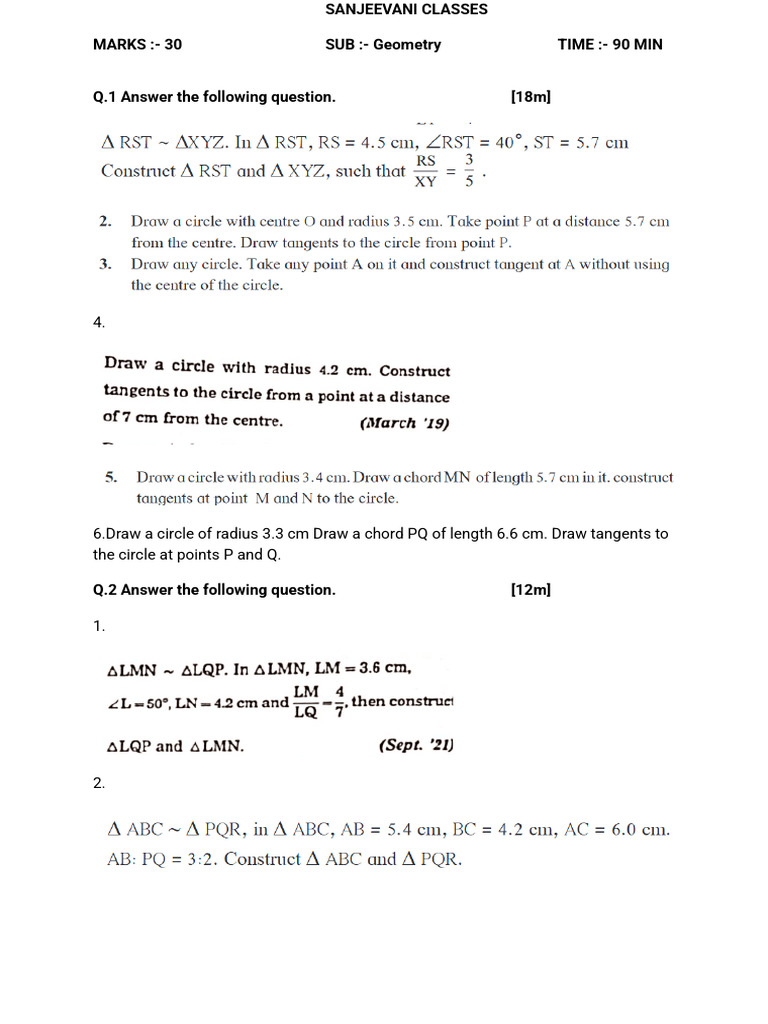 10th Geometry 4th Chapter EM Orange | PDF