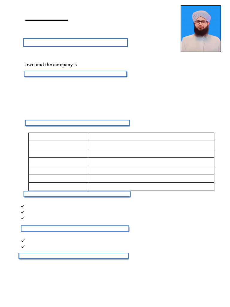 Ali Raza's Career Overview and Skills | PDF