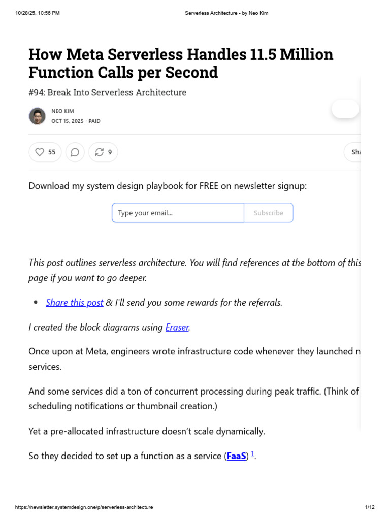 Meta's Serverless Architecture Insights | PDF | Network Congestion ...