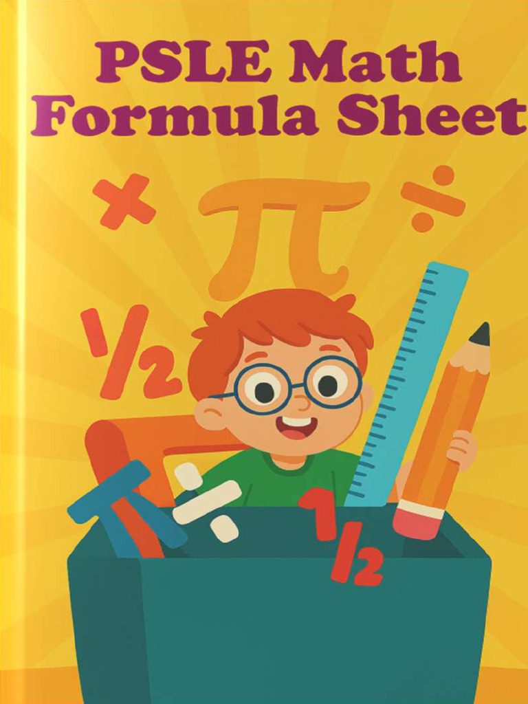 PSLE Mathematics Formula Guide | PDF | Area | Rectangle