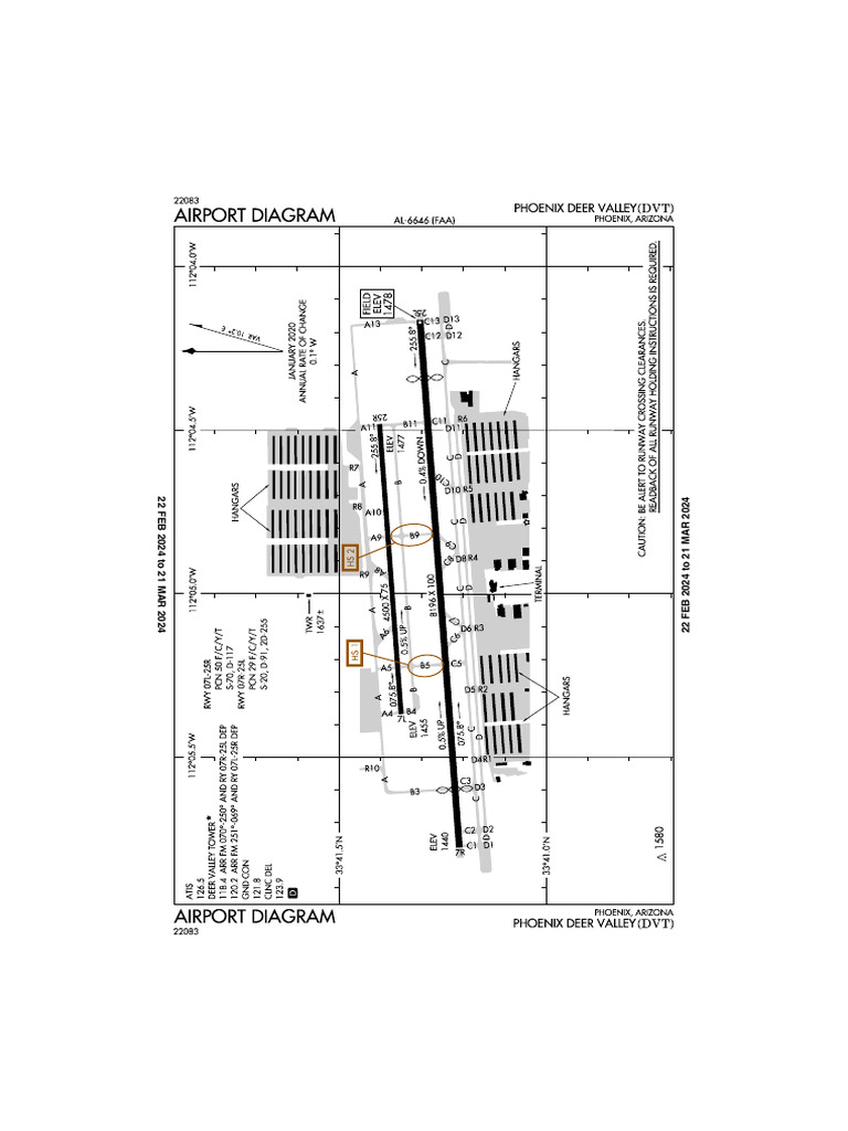 Phoenix Deer Valley Airport Diagram | PDF