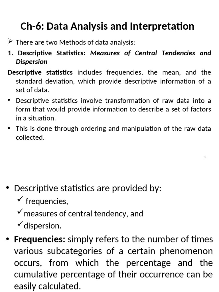Chap-6. Data Analysis and Interpretation - 015039 | PDF | Variance ...