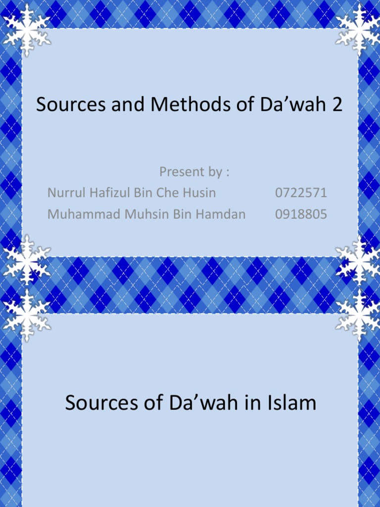 Effective Methods of Da’wah in Islam | PDF | Religion & Spirituality ...