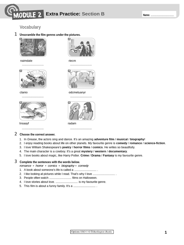 02Options1 M2 ExtraPractice SectionB | PDF