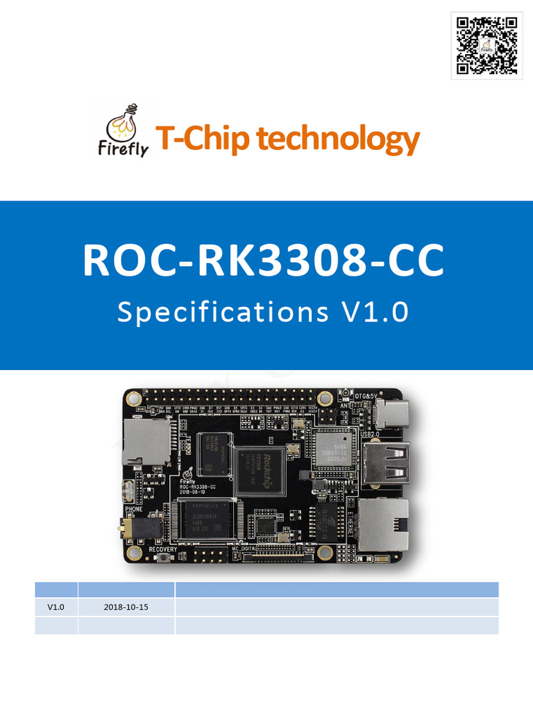 T-Chip ROC-RK3308-CC Specifications | PDF | Electronics | Computing