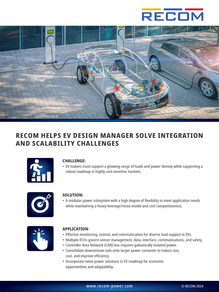 EV Power Solutions for Integration Challenges | PDF | Power Supply ...
