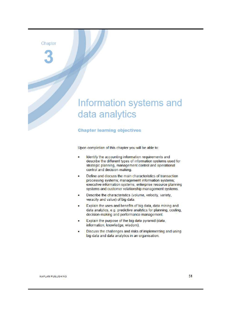 Chapter 3 Information Systems and Data Analytics | PDF